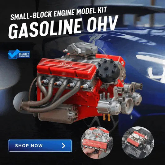 🎁 Warehouse Clearance🏆 10,000 Sold This Week✨ - Gasoline Small-Block Engine Model